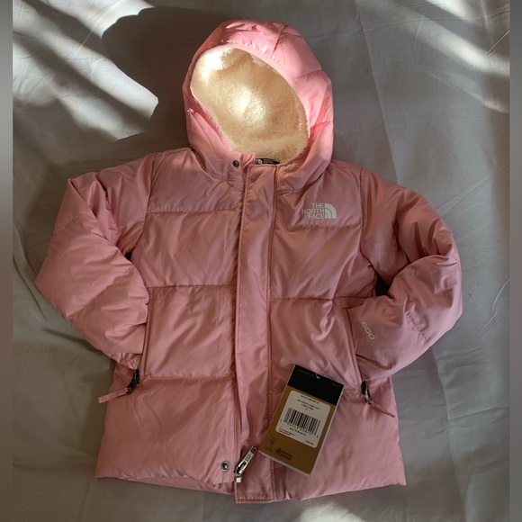 North Face Down Hoodie Cameo Pink 💕 - Picture 1 of 5